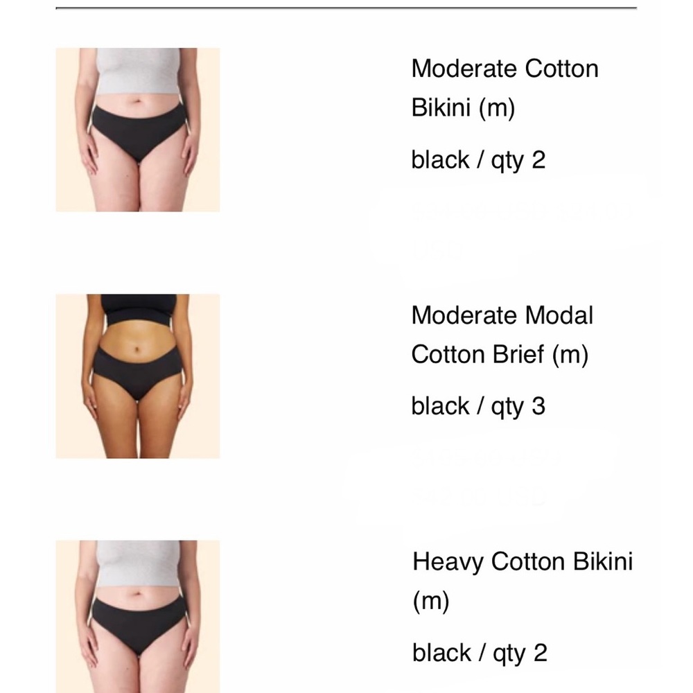 Black Cotton Bikini Briefs - Pack of 2